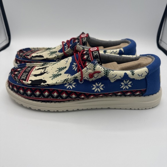 Hey Dude Wally‎ Holiday Cheers - Holiday White/Multi Sz Mens 12 main image 4